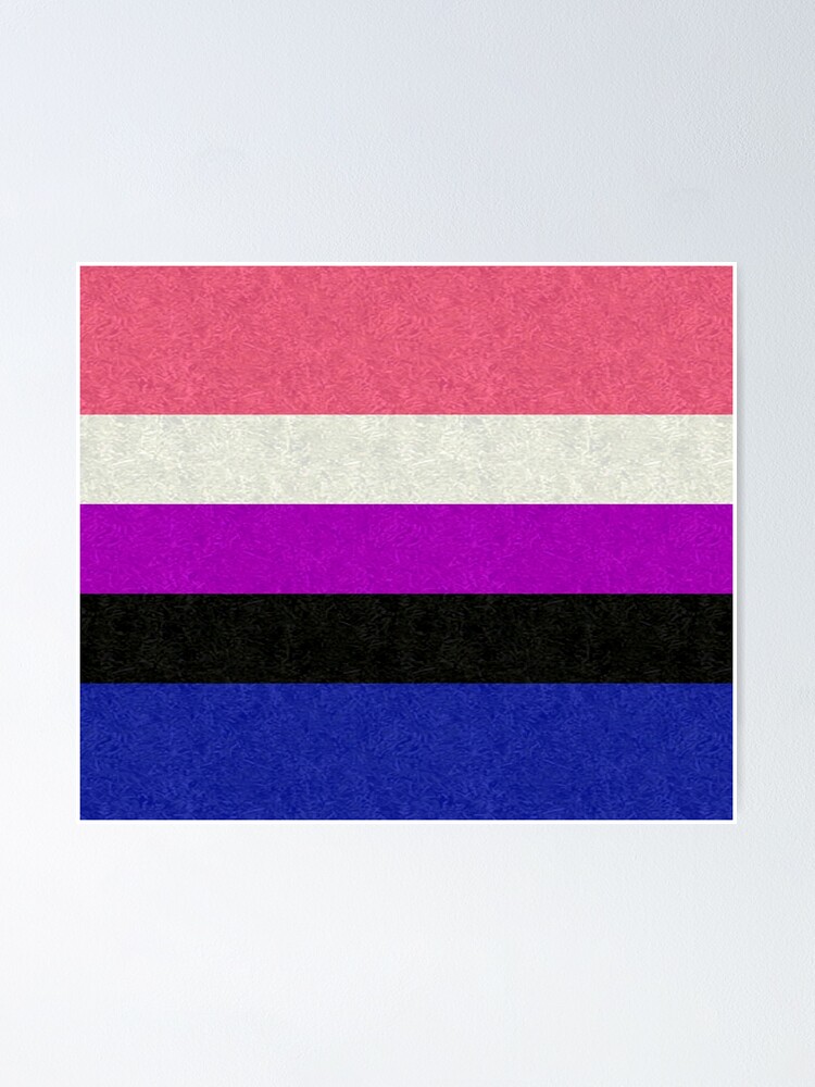 Gender Fluid Pride Flag Colored Background Design Poster For Sale By Liveloudgraphic Redbubble 7931