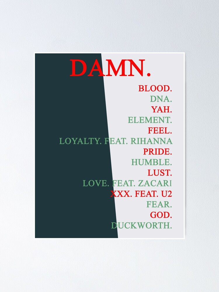 Kendrick Lamar - DAMN. Lyrics and Tracklist