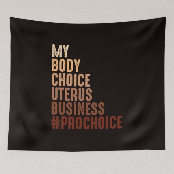 Aperçu de l'œuvre My Body Choice Utérus Business prochoice Mélanine Peau créée et vendue par Sean2Williams.