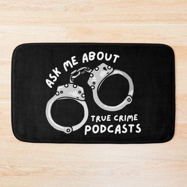 Item preview, Ask me about True Crime Podcasts- Comic Handcuffs white designed and sold by Anxatzi.