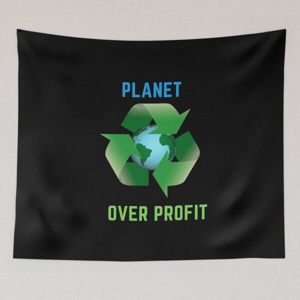 Item preview, Planet Over Profit, Environmental Activist, be the change,  Our Climate Our world ,  climate change, global healing, warming, wizard wordsmith   designed and sold by WizardWordSmith.