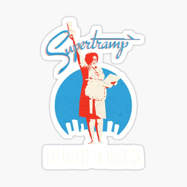 Supertramp Breakfast in America Sticker