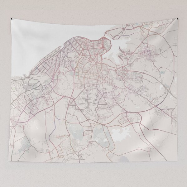 Item preview, Havana Map, Havana City, Cuba designed and sold by TheRedFinch.