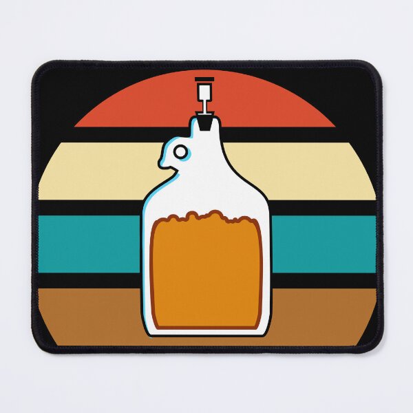 Item preview, Glass Carboy Homebrewing with Outrun Background designed and sold by BRU Design.