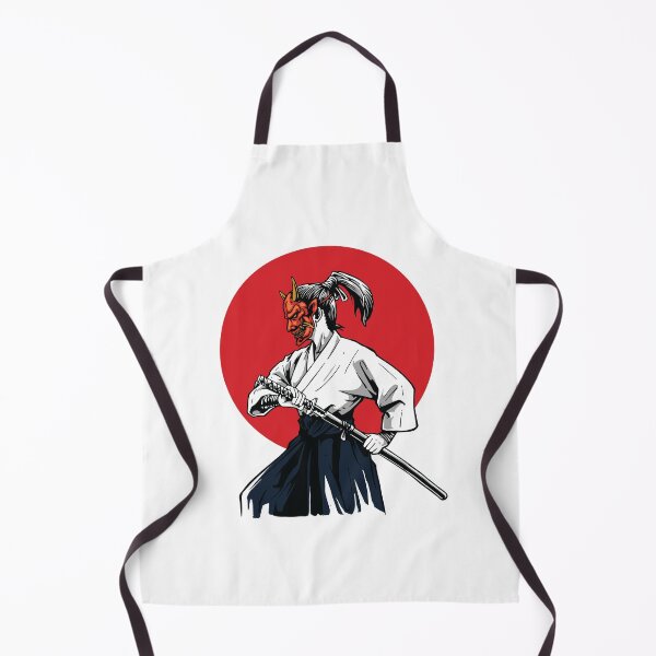 Item preview, Samurai Japanese Oni Mask Ronin Sensei designed and sold by BakaOutfit.