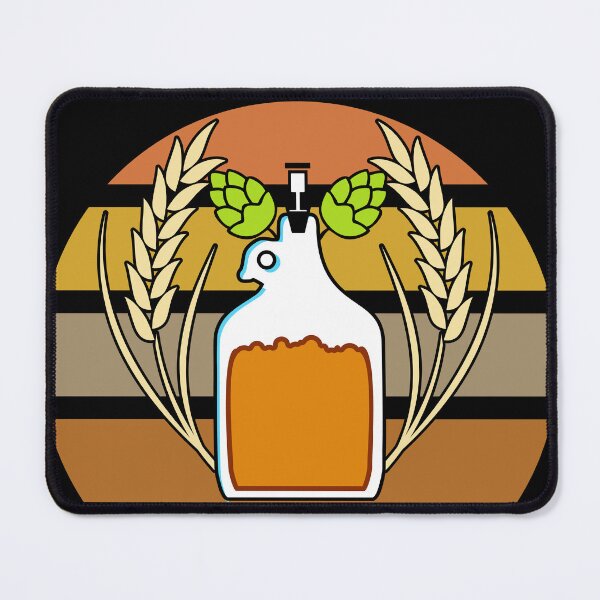 Item preview, Glass Carboy Homebrewing with Outrun Background designed and sold by BRU Design.
