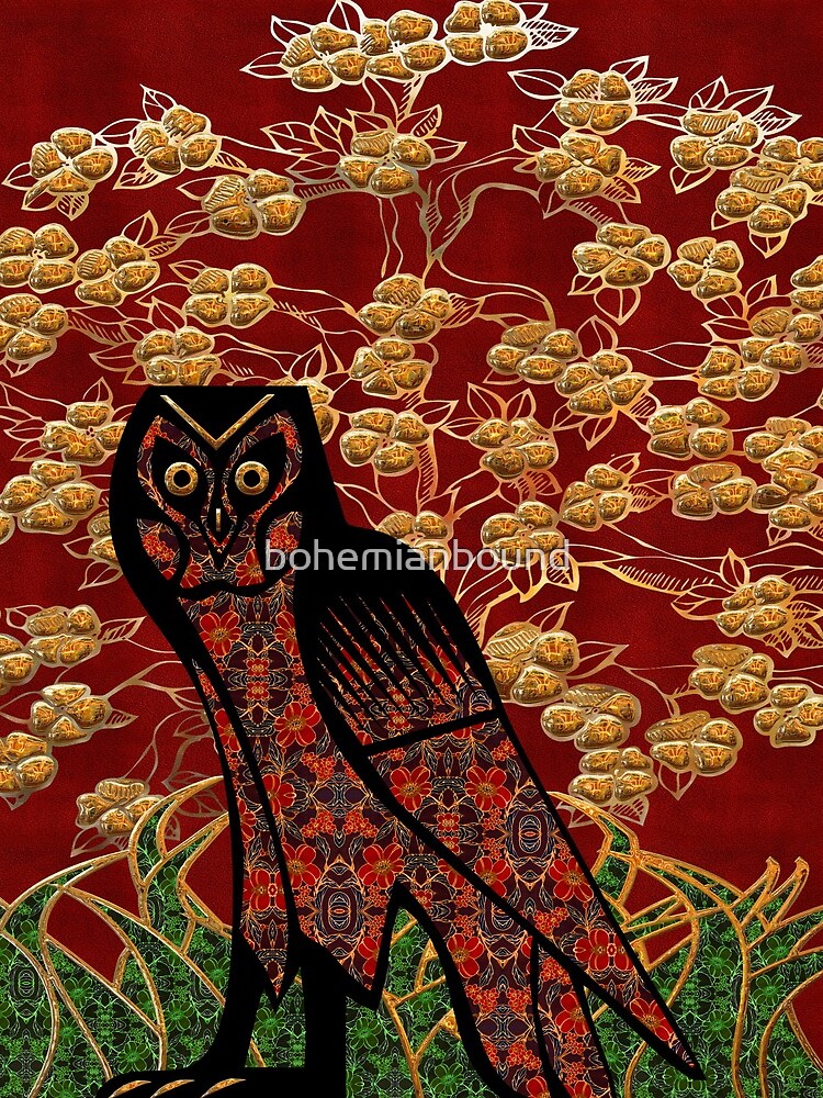 Owl Tapestry by bohemianbound