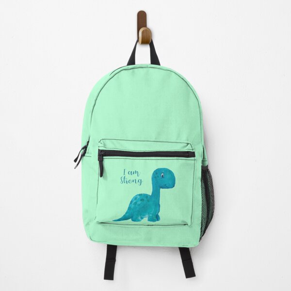 Item preview, I am Strong Blue Dinosaur Watercolour designed and sold by Honest-Explorer.