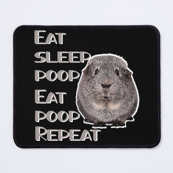 Item preview, Eat sleep poop eat poop repeat - guinea pig designed and sold by 1DaisyChainLane.