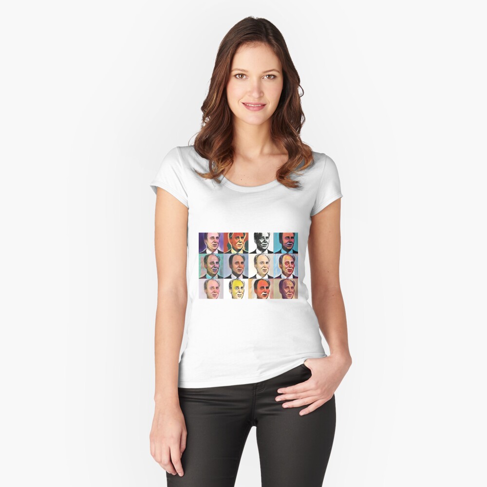 John Daker - Multicolour FanPop Fitted Scoop T-Shirt