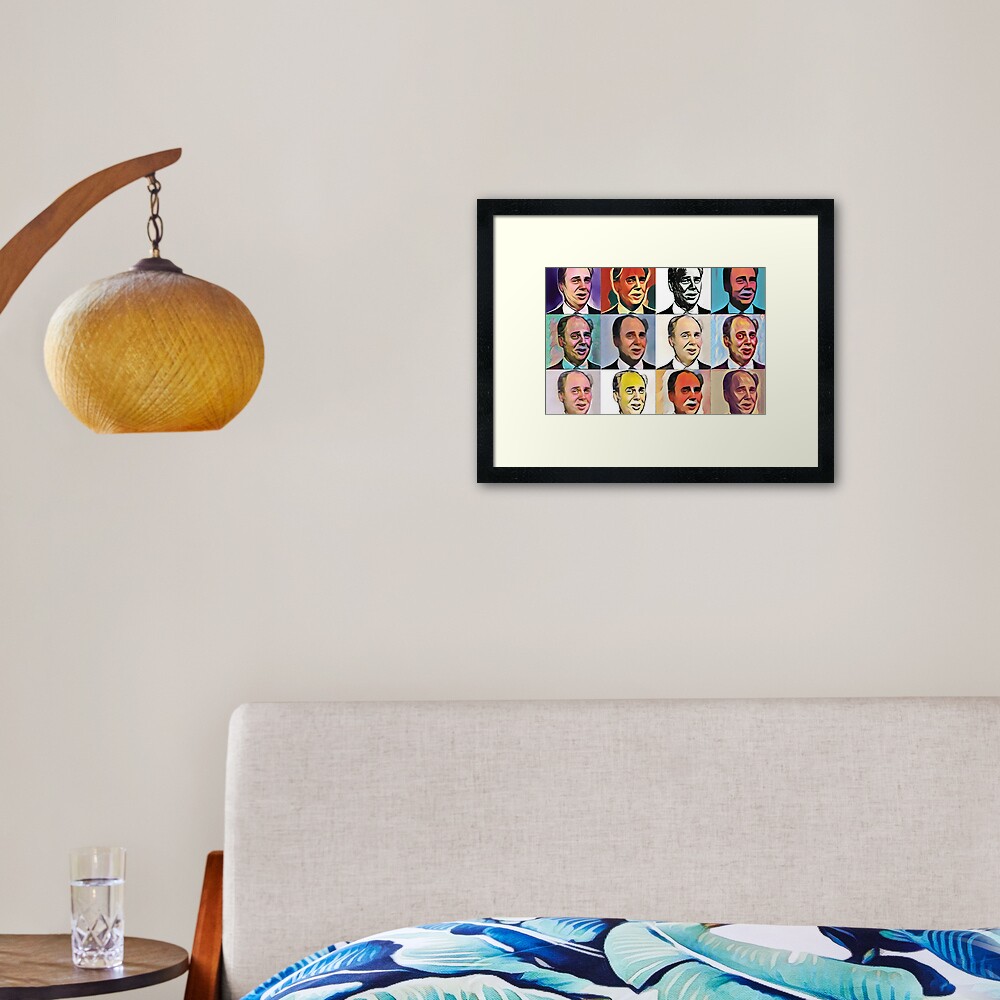 John Daker - Multicolour FanPop Framed Art Print