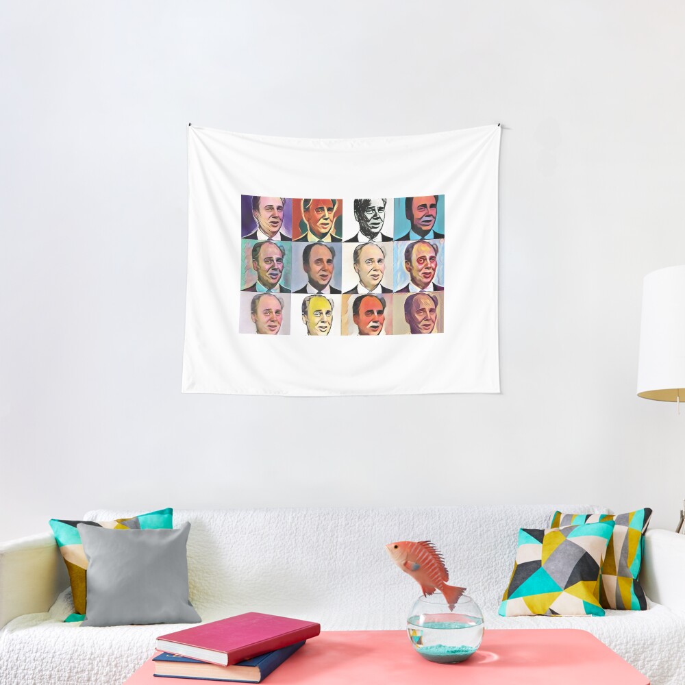 John Daker - Multicolour FanPop Tapestry