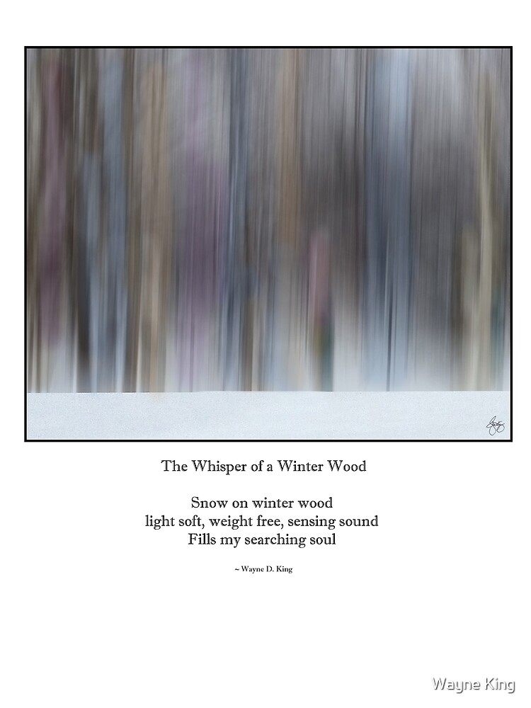 The Whisper of a Winter Wood Redux Haiku by waynedking
