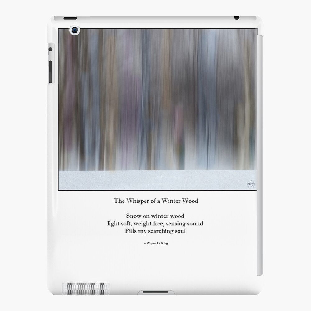 The Whisper of a Winter Wood Redux Haiku iPad Case & Skin