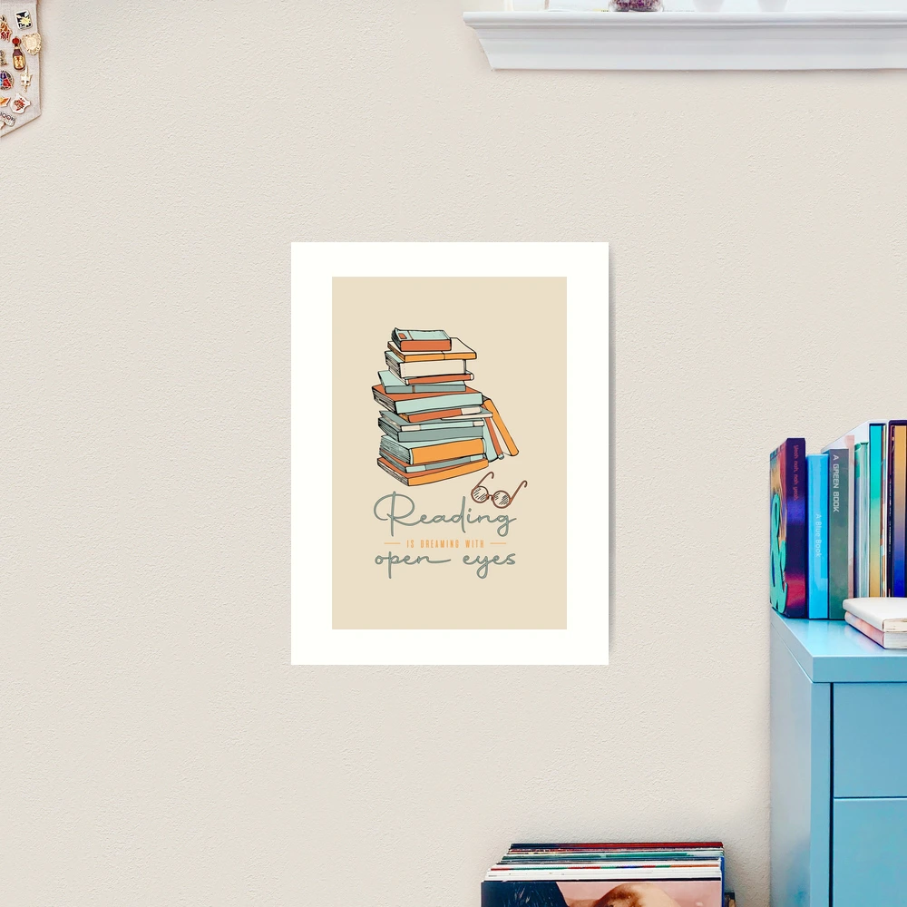 Book Lovers Quote on Reading Poster for Sale by studiopico