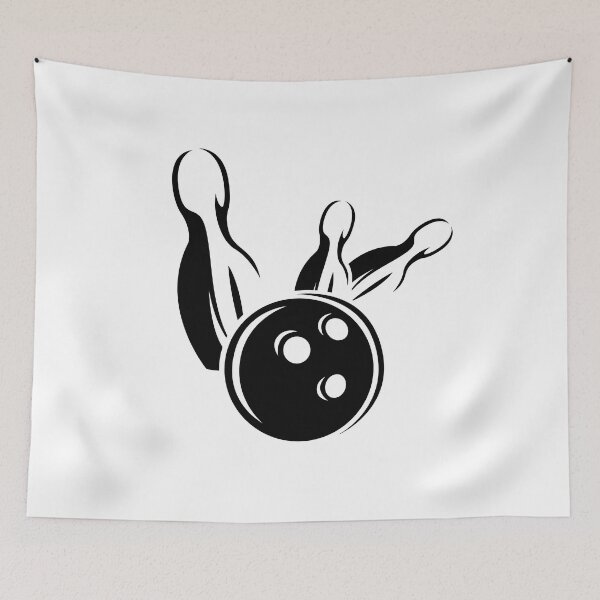 Item preview, Bowling Throw with Skittle Strike - Bowling Team Logo designed and sold by AndreMi.