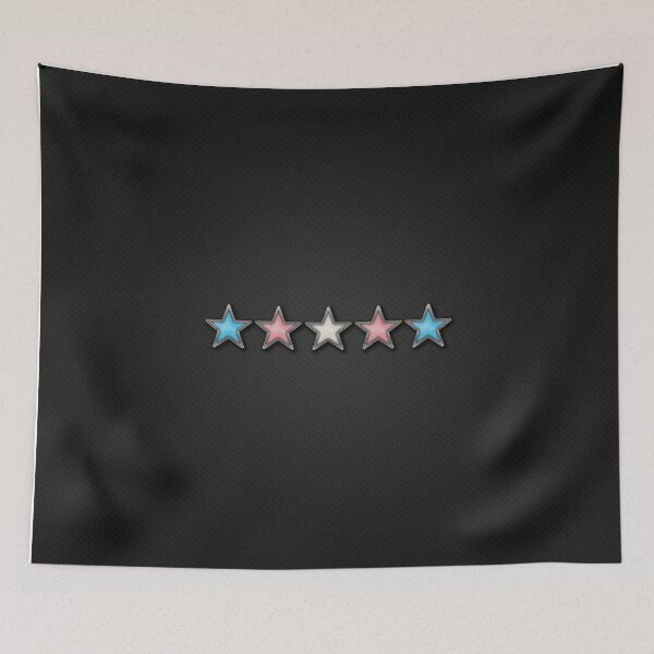 Item preview, Transgender Pride Stars with Chrome Frames designed and sold by LiveLoudGraphic.