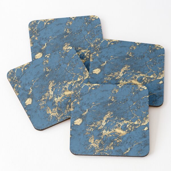 Item preview, Blue And Gold Marble Design designed and sold by RED FIR.