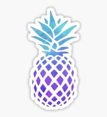 PINEAPPLE BLUE PURPLE WATERCOLOR Sticker