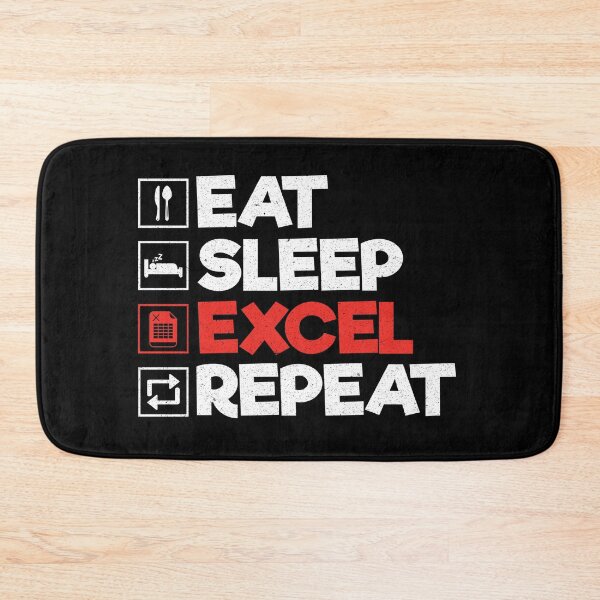 Item preview, Eat Sleep Excel Repeat: Funny Accountant Accounting Bookkeeper designed and sold by Adexyl.