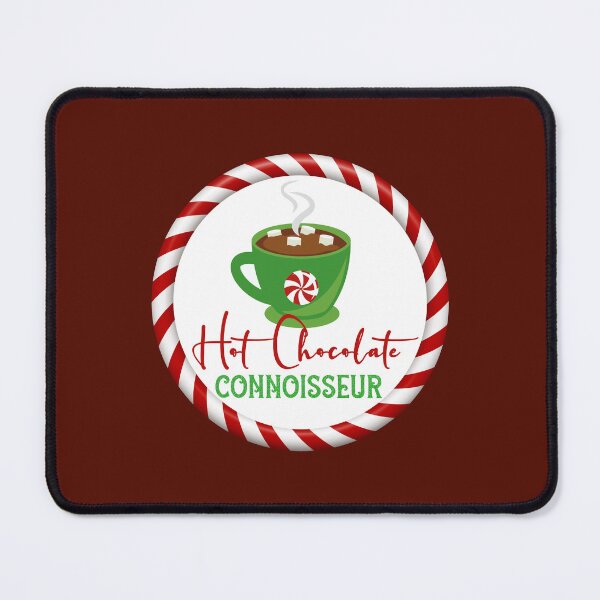 Item preview, Hot Chocolate Connoisseur - Chocolate Brown Background designed and sold by PawsitiveMum.