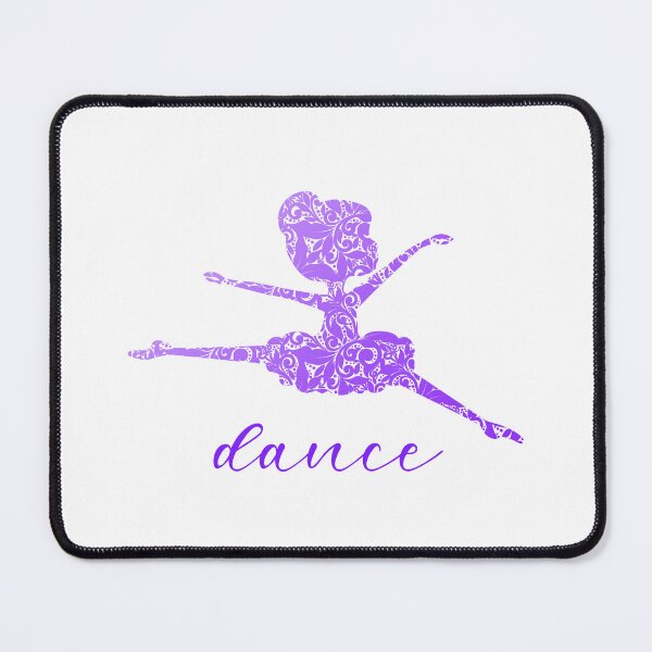 Item preview, DANCE Ballerina - Purple with White Background designed and sold by PawsitiveMum.