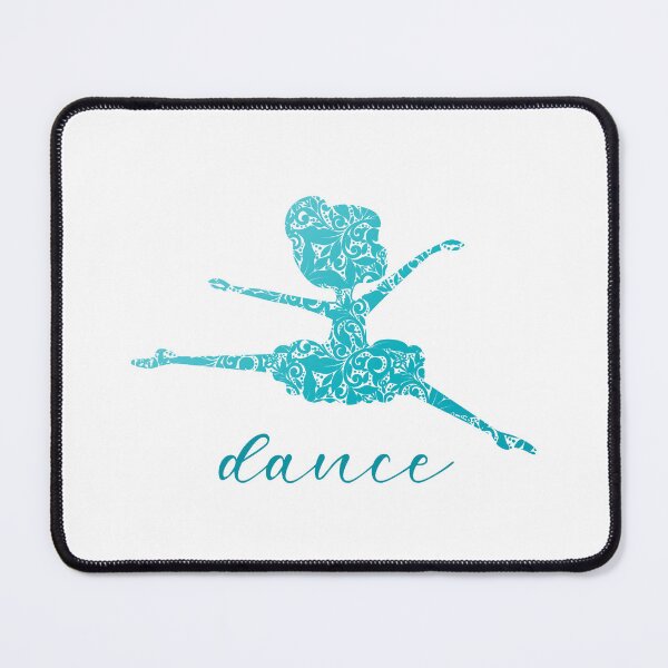 Item preview, DANCE Ballerina - Aqua with White Background designed and sold by PawsitiveMum.