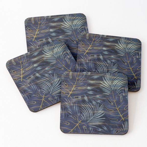 Item preview, emerald green dark luxury leaf pattern designed and sold by Beeroclock.
