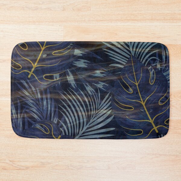 Item preview, emerald green dark luxury leaf pattern designed and sold by Beeroclock.