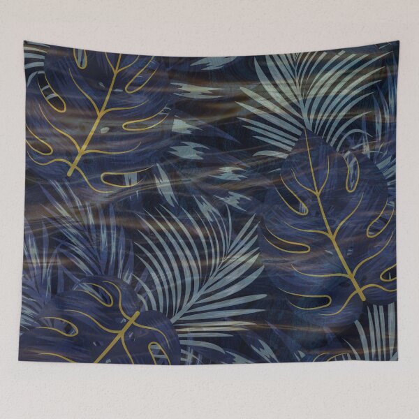 Item preview, emerald green dark luxury leaf pattern designed and sold by Beeroclock.