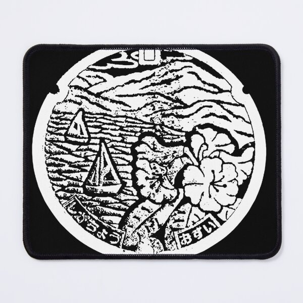 Item preview, Sailboat on lake with flowers on manhole in Japan designed and sold by mattraski.