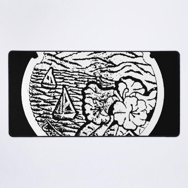 Item preview, Sailboat on lake with flowers on manhole in Japan designed and sold by mattraski.