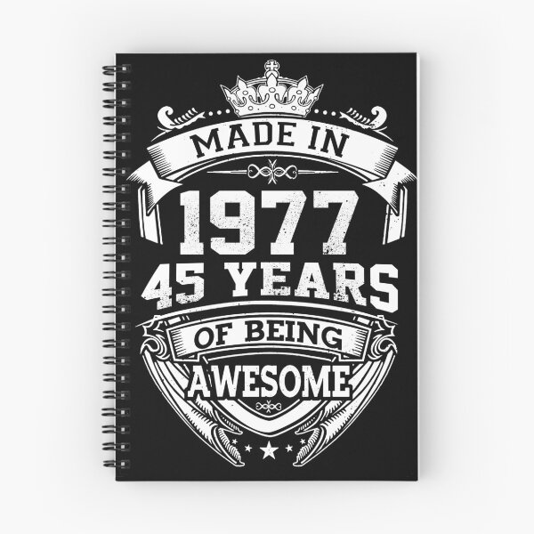 Item preview, Made In 1977 45 Years Of Being Awesome Classic Birthday designed and sold by AraJordeStore.