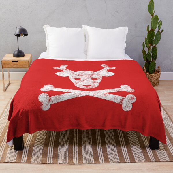 Item preview, Evil Reindeer Skull and Crossbones, Vintage Distressed Look designed and sold by Nostalgia-Lab.