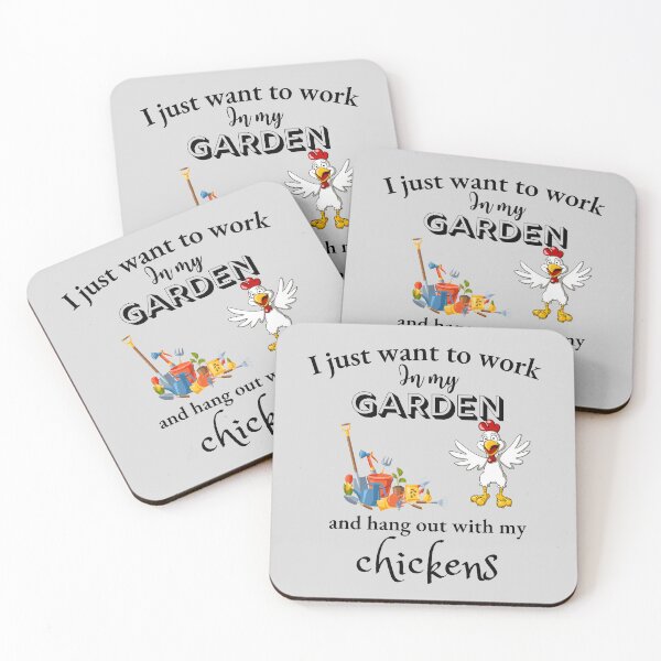 Item preview, I Just Want To Work In My Garden And Hang Out With My Chickens designed and sold by badretop.