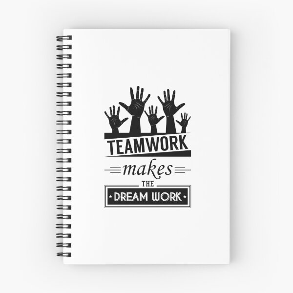 Artikelvorschau, „Teamwork lässt den Traum wahr werden“, Vintage-Typografie-Druck mit Zitat. entworfen und verkauft von Gomolach.