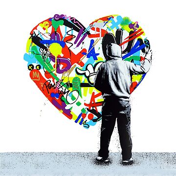 Artwork thumbnail, Graffiti Heart Street Art by Teecha