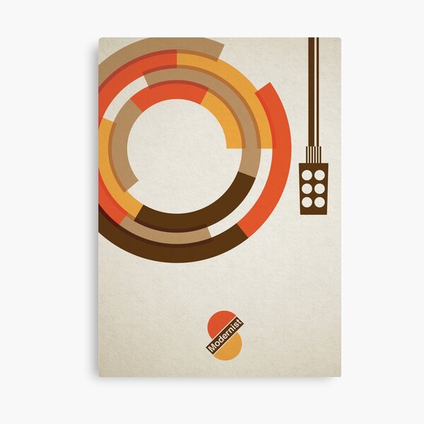 Modernist Vinyl Canvas Print