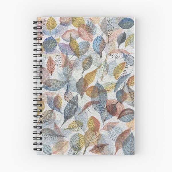 Item preview, Watercolour random leaves with gold designed and sold by AnnetteGWhite.