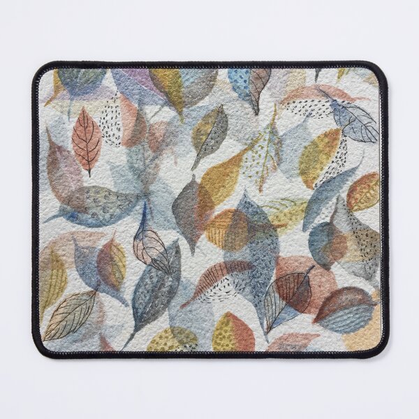 Item preview, Watercolour random leaves with gold designed and sold by AnnetteGWhite.