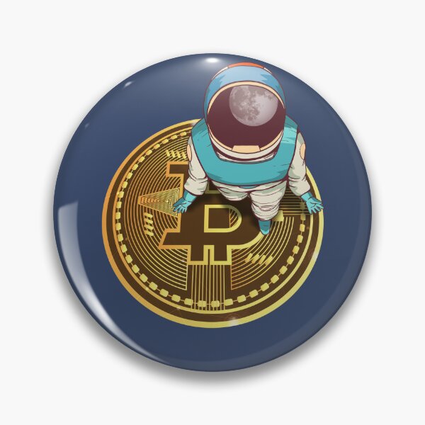 Item preview, Female Astronaut Bitcoin Elevator, Bitcoin To the Moon, Funny Cryptocurrency Meme Graphic designed and sold by Ransyn Art.