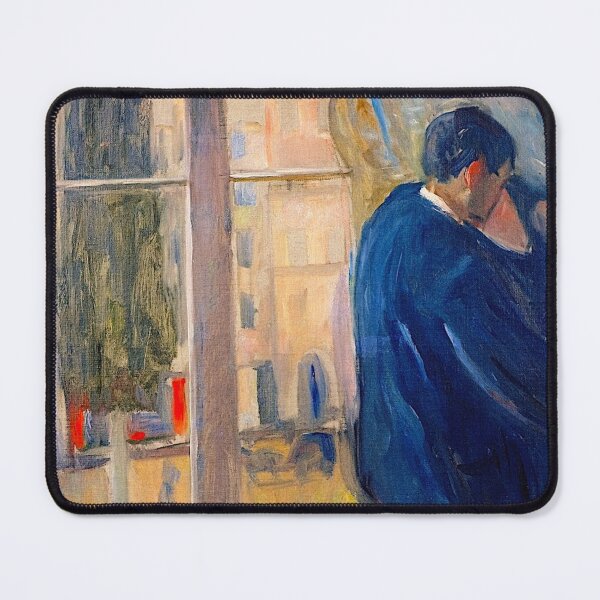 Artikelvorschau, Kuss am Fenster - Edvard Munch entworfen und verkauft von SimpleJoyStyle.