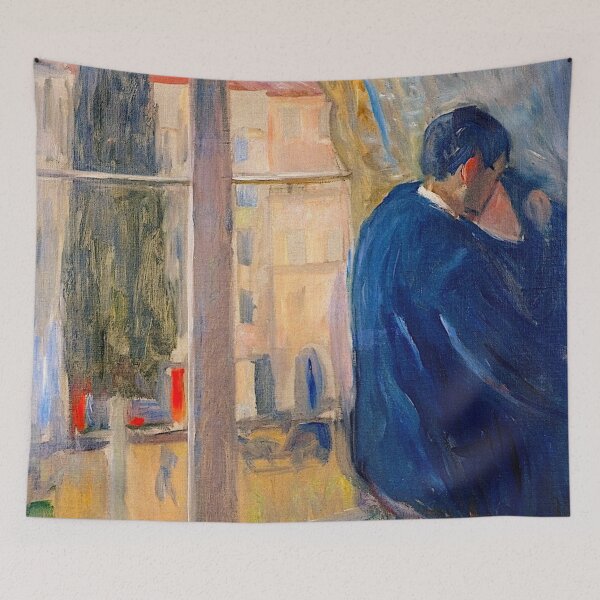 Item preview, Kiss by the Window - Edvard Munch designed and sold by SimpleJoyStyle.