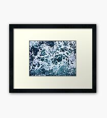 Ocean Sea Splash Churning Waves Framed Print