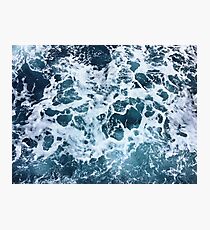 Ocean Sea Splash Churning Waves Photographic Print