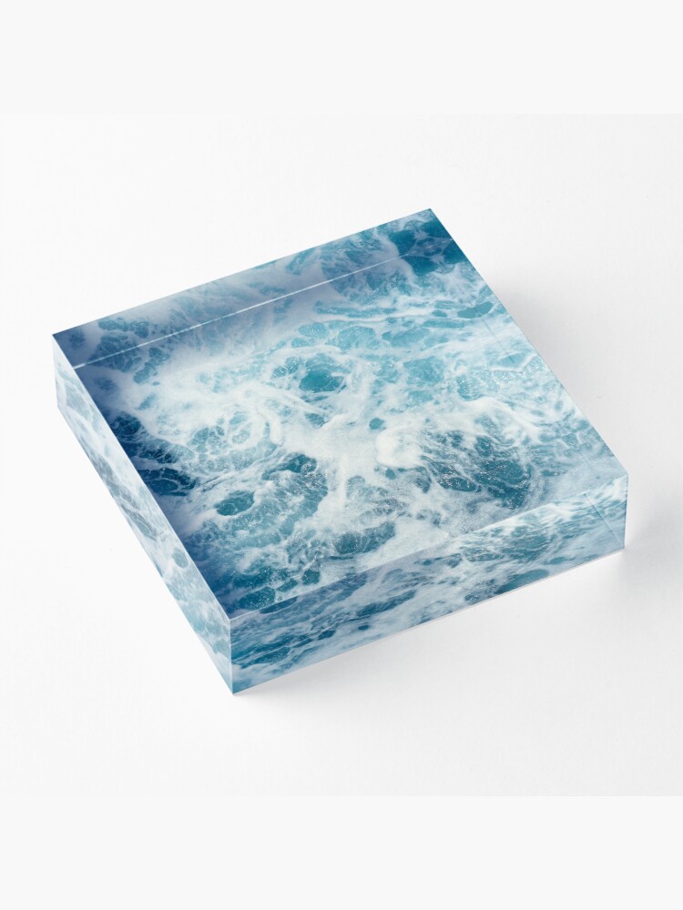 Alternate view of Sea Waves in the Ocean Acrylic Block