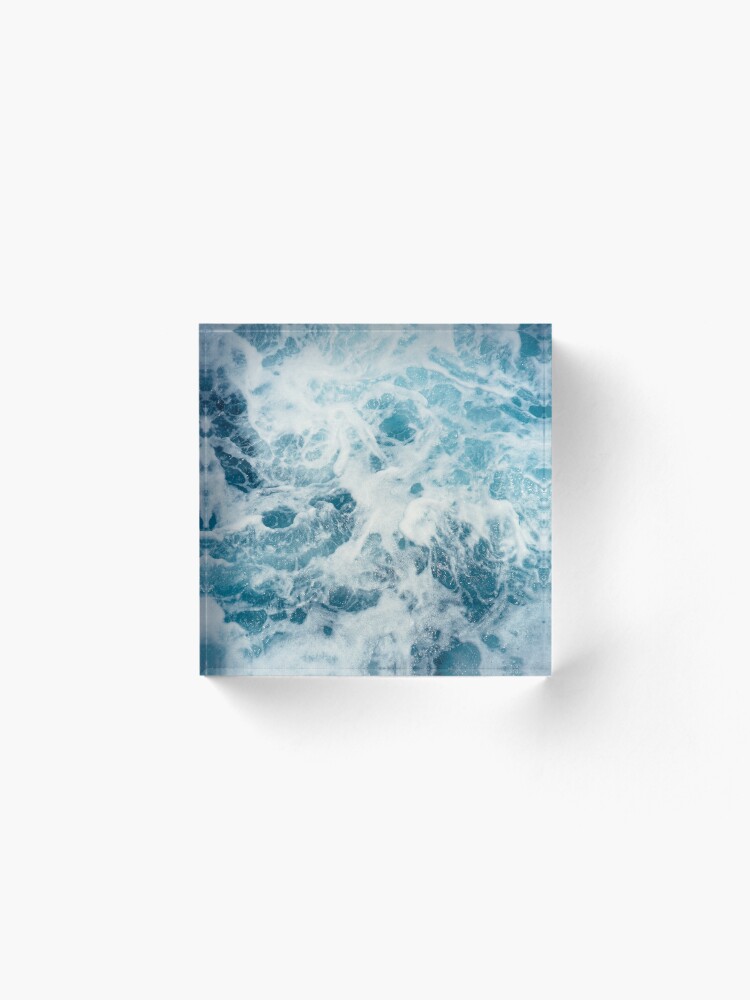Alternate view of Sea Waves in the Ocean Acrylic Block
