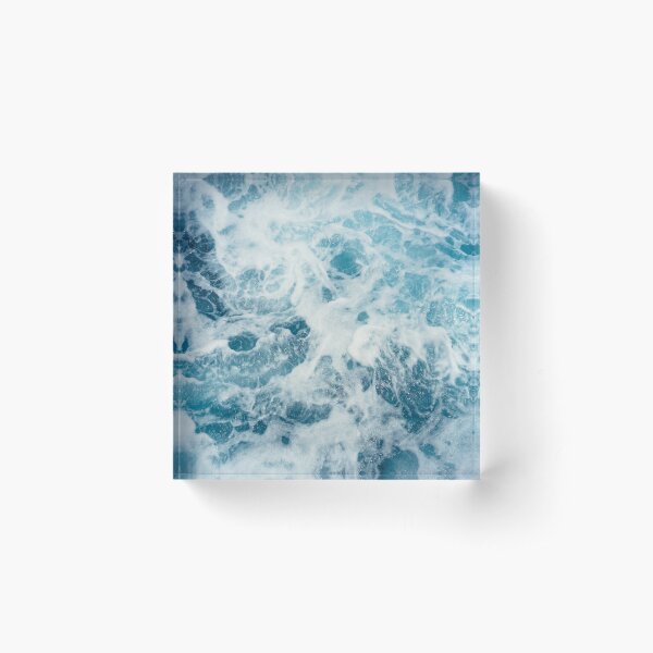 Sea Waves in the Ocean Acrylic Block