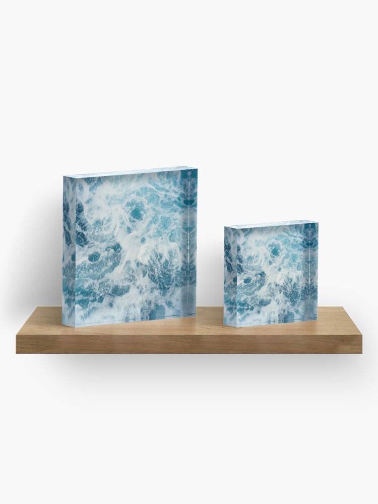Alternate view of Sea Waves in the Ocean Acrylic Block