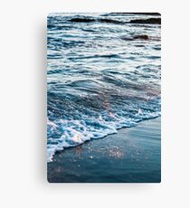 Waves Crash on the Beach Canvas Print